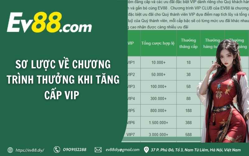 Sơ lược về chương trình thưởng khi tăng cấp VIP